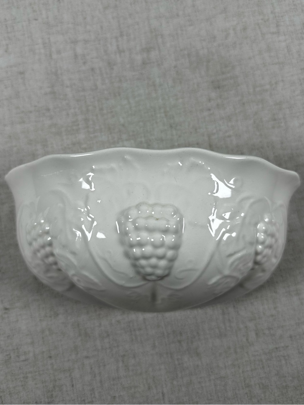 McCoy Pottery “Raised Grapes” Wall Pocket/Planter